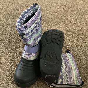 Northside Girls Frosty Purple Insulated Snow Boots Size 3